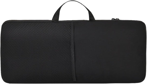 Soft Carrying Case for Logitech K400 Plus Wireless Touch, Portable Protection Sleeve Pouch with Handle Strap, Black