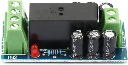 Walfront Power Controller Module Battery Emergency Switch, DC 12V 12A Automatic Power Controller