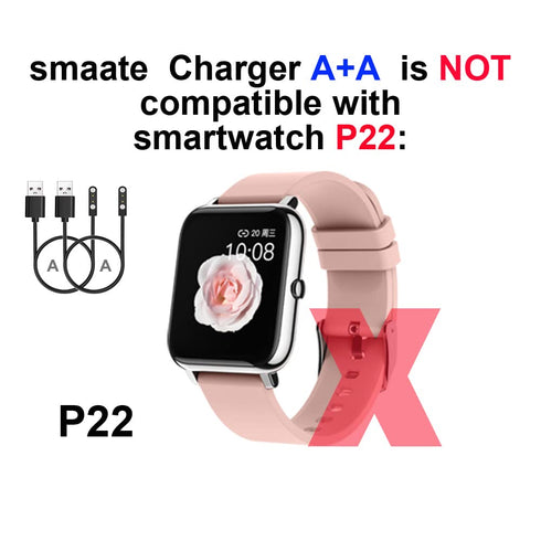 Smart Watch Cables, 2PCS Compatible with TOZO S3, Woneligo W13, Gydom Amzhero IDW13, MILOUZ IDW19, and more