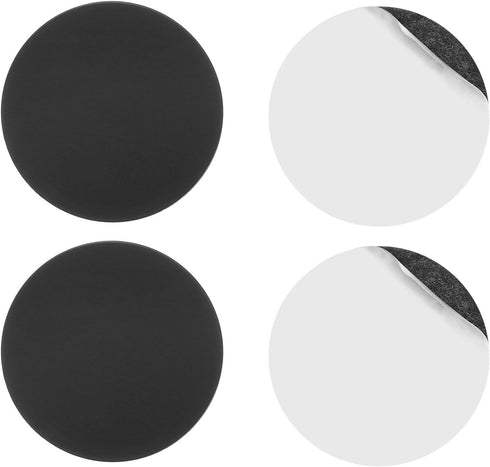 MECCANIXITY Replacement Metal Plates Black Thin Adhesive Back Magnet Stickers for Magnetic Mount