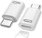 MoKo Lightning Female to USB C Male Adapter, 2 Pack USB-C to Lightning Adapter for iPhone 15/15 Pro/Air, Support Fast