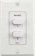 Herdio in-Wall Speaker Selector Switch - 2 Channel Home Audio Speakers Controller for