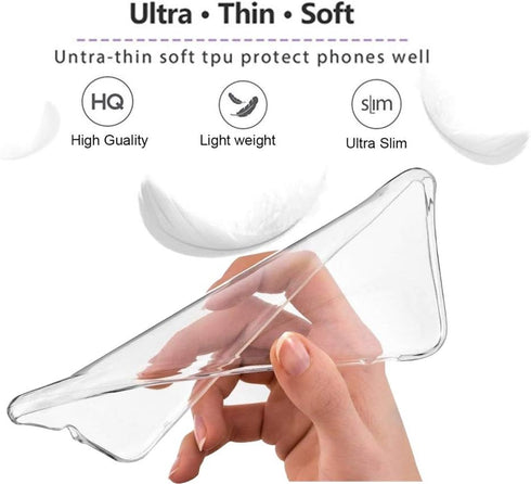 Folmeikat Clear Phone Cases for Samsung Galaxy S21 Ultra 5G - Shockproof Flexible TPU Protective Cover,