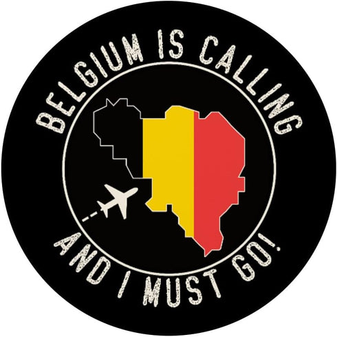 Belgium Is Calling And I Must Go, Belgium Flag PopSockets Swappable PopGrip