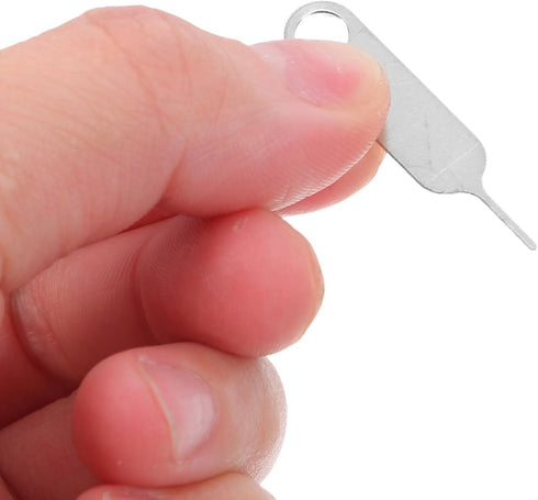HAKIDZEL 500pcs Stainless Steel Sim Card Ejector Tool and Pin for Mobile Phone Sim Tray Removal Compatible