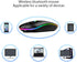 Wireless Bluetooth Mouse, LED Rechargeable Silent Slim Laptop Mouse, Dual Mode (BT5.2/3.0 & USB Receiver), Portable,
