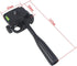 FEICHAO 1/4 (1/4" Three-Way Head Handle Screw Level Rotating Bracket for Tripod SLR Photography Accessories Thread)