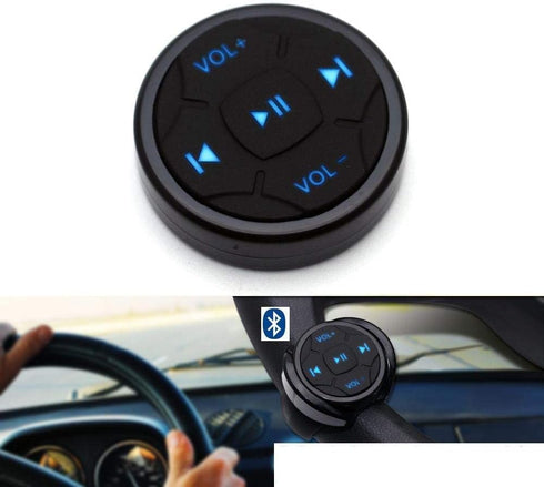Wireless Bluetooth Media Button Remote, Selfie Music Control for iPhone, Car Motorcycle Steering Wheel