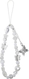 Qulkws Beaded Camera Wrist Strap Butterfly Cellphone Lanyard Strap Y2K Phone Charms Cute