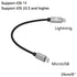 Ultra Tough iOS 15 to MicroUSB OTG Pro Cable 15cm for iPhone 13 Pro Max Mini, Chord Mojo2, HiFi