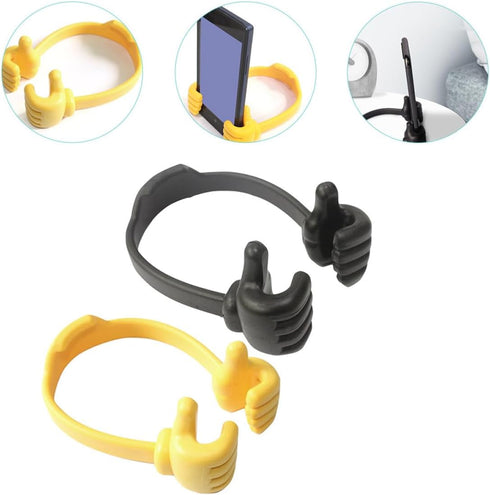 Kichvoe 2pcs Thumbs Gesture Phone Holders Creative Smartphone Racks Portable Desktop Phone Support Stands for Office