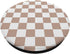 Checkerboard Brown and White - Checkered Pattern Checker PopSockets Standard PopGrip