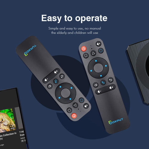 BPR1S Plus Air Mouse Remote Control, 2.4G RF Bluetooth Voice Remote with IR Learning for Android TV Box, Smart Projector