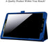 Case for Galaxy Tab A 10.1 (2016 NO S Pen Version), Premium PU Leather Folio Smart Stand Cover (Dark Blue)