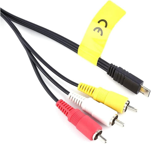 V BESTLIFE 1.55m / 61inch Multi AV Cable for Sony HDR-PJ220/CX230/CX220/PJ240/CX240 Camcorder Connecting Cable in Black