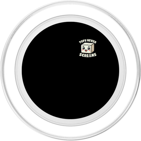 Tofu Never Screams Vegan Tofu Never Screams Minimalist Vegan PopSockets MagSafe PopGrip for iPhone