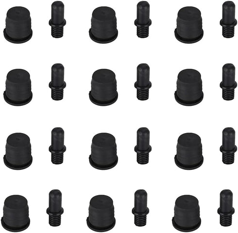 Flushbay 12 Packs Speaker Grill Guides - Speaker Grill Peg Kit Set with Snap Button Fasteners for Accessories