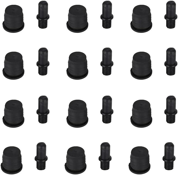 Flushbay 12 Packs Speaker Grill Guides - Speaker Grill Peg Kit Set with Snap Button Fasteners for Accessories