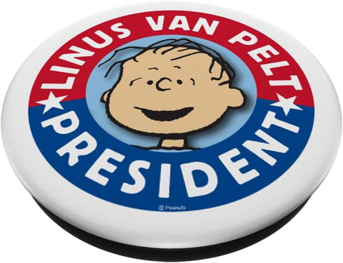 Peanuts Linus Van Pelt for President PopSockets Standard PopGrip
