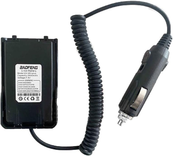 BAOFENG UV-S9 Plus Battery Eliminator Car Charger, 2800mAh DC 12V Compatible with UV-S9X3 UV-S9 Etc.