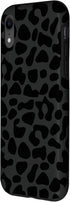 iPhone XR Black leopard print case for women cheetah protective phone Case