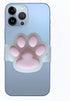 Clamp-Type Pink Paw Shape Phone Grip Slide for Phones and Cases - Cute Sliding Cat Paw Holder, Kawaii Large 3D Dog Paw