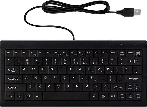CUQI Mini Keyboard, Small Wired 82 Scissor Keys, USB Compact Keyboard for Windows, Android, Raspberry Pi