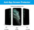 OWRORA Privacy Screen Protector for iPhone 11/XR, 2 Pack, 2.5D Edge Full Coverage Anti-Spy Tempered Glass