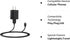 Dericam 5V 1A Micro USB Wall Charger with 5ft Cable for Android, Kindle Fire, Security Cameras - US Plug (Black)