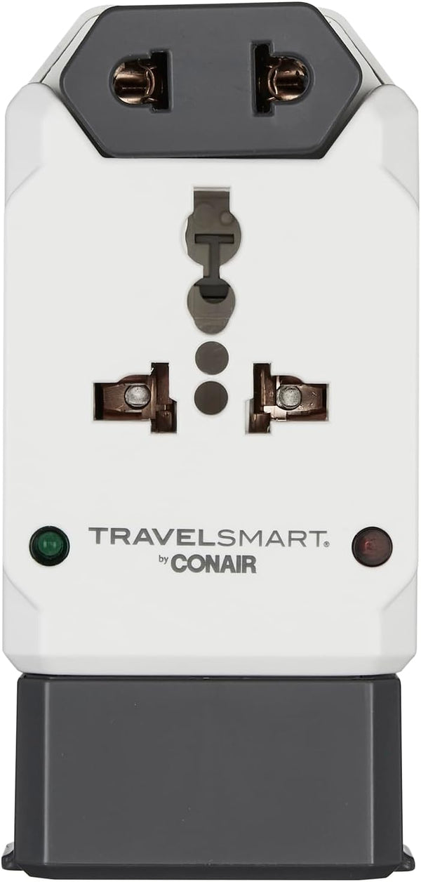 Conair Universal Travel Adapter with USB, All-in-One Worldwide Plug Adapter