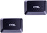 HUYUN Replacement Keycaps for Logitech G810/G Pro Keyboard Romer-G (Two CTRL Keys)