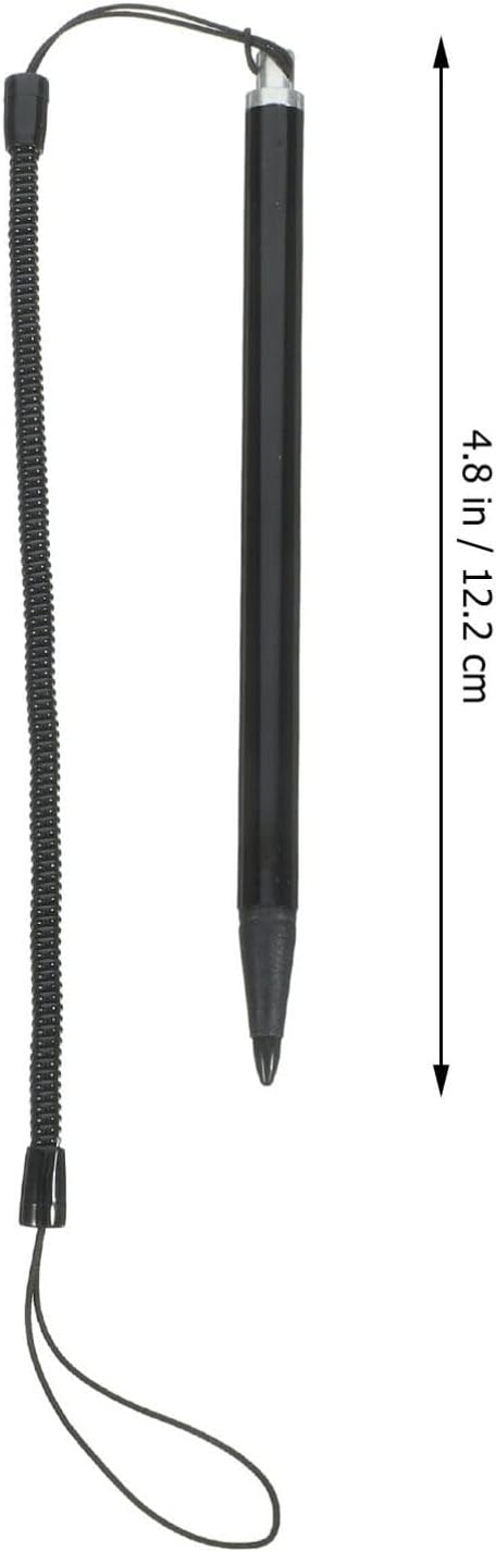 HOMSFOU 3pcs Touch Pen with Spring Rope, Resistive Touch Screen Painting Pen, Anti-Lost Hard-tip for POS PDA