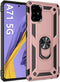 Korecase Galaxy A71 Case, Heavy Duty Rugged Dual Layers, Full Body Shockproof with Ring Kickstand, Rose Gold