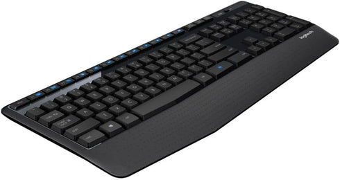 Logitech K345 Wireless Keyboard with Palm Rest, Full-Sized and 2.4 GHz USB Receiver for PC and Laptop