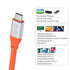 CY Cable USB3.2 Cable, 20Gbps USB4 Ultra Soft High Flex, 100W 8K 5K 4K USB4.0 Cord Male to Male, Compatible with iPhone