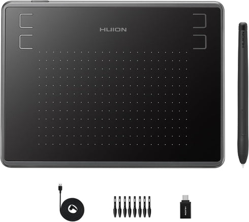 HUION Inspiroy H430P Drawing Tablet 4.8x3 Graphic Tablet with Battery-Free Stylus 4 Hot