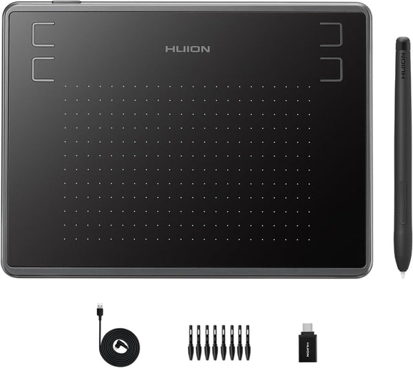 HUION Inspiroy H430P Drawing Tablet 4.8x3 Graphic Tablet with Battery-Free Stylus 4 Hot