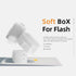 White Flash Diffuser, Camera Flash Light Diffuser, Dome Bounce Light Diffuser Compatible with Godox TT600 TT685II