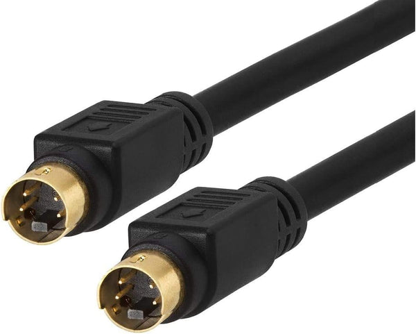 BRENDAZ S-Video Cable - 4 pin SVHS Gold Plated for Camcorders, Home Theater, VCRs, DVD Players, 6-FEET