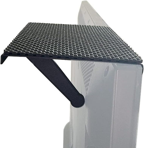 TV Top Shelf Wide Platform Adjustable Mount - Solid Screen Shelf for Streaming Devices, Speakers, Home Decor