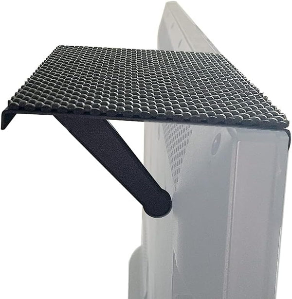 TV Top Shelf Wide Platform Adjustable Mount - Solid Screen Shelf for Streaming Devices, Speakers, Home Decor