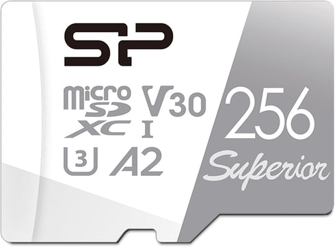 Silicon Power 256GB Superior Micro SDXC UHS-I (U3), V30 4K A2 with Adapter, Compatible with Steam Deck