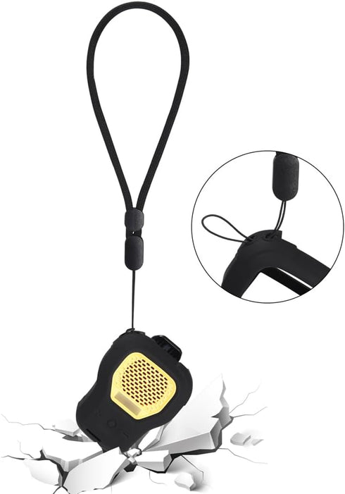 Protective Silicone Cover Case for DEWALT Wearable Bluetooth Speaker (Black)