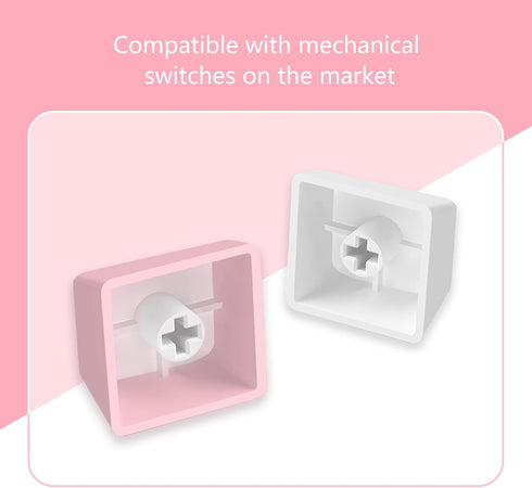 Cute Keycap 4 pcs, Custom 3D Model Keycap for Cherry MX Switches Mechanical Gaming Keyboard (Cute Animal Keycaps)