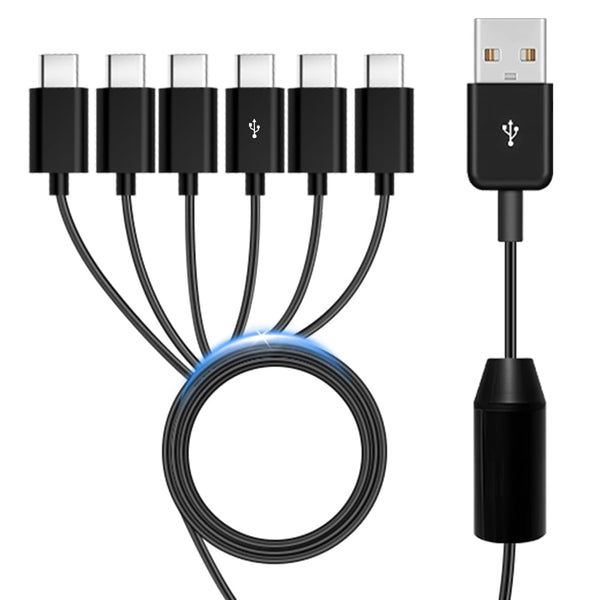 Herfair 20inch USB C Multi Charging Cable Type-C Splitter Charger Cord 1