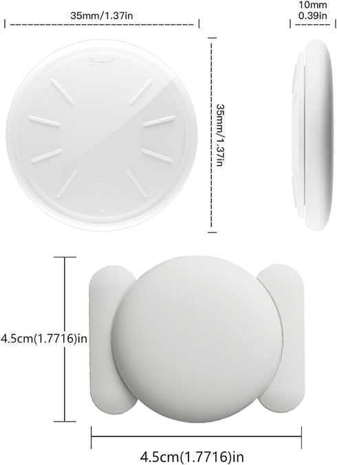 HONGTOP H (White,2PCS) Tracker Device for Vehicles,No Monthly Fee GPS Car Tracker,Anti-Lost Car Locator Works with Find