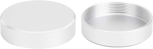 Lens Rear for M42 Mount Camera, Portable Metal Protective Case, Aluminum Alloy, Silver, 2 Packs