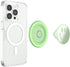 Matcha Dew Happy Reflex PopSockets Phone Grip with Expanding Kickstand, MagSafe Compatible, Wireless Charging Holder.