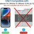 amFilm Glass Screen Protector for iPhone 13 Pro 6.1 inch, iPhone 13 6.1 inch, iPhone 14 6.1 inch, Easy Installation