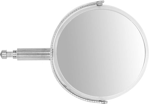 Microscope Plane Concave Reflector, 360 Degree Rotation Light Gathering for Experiments - Metal Bracket